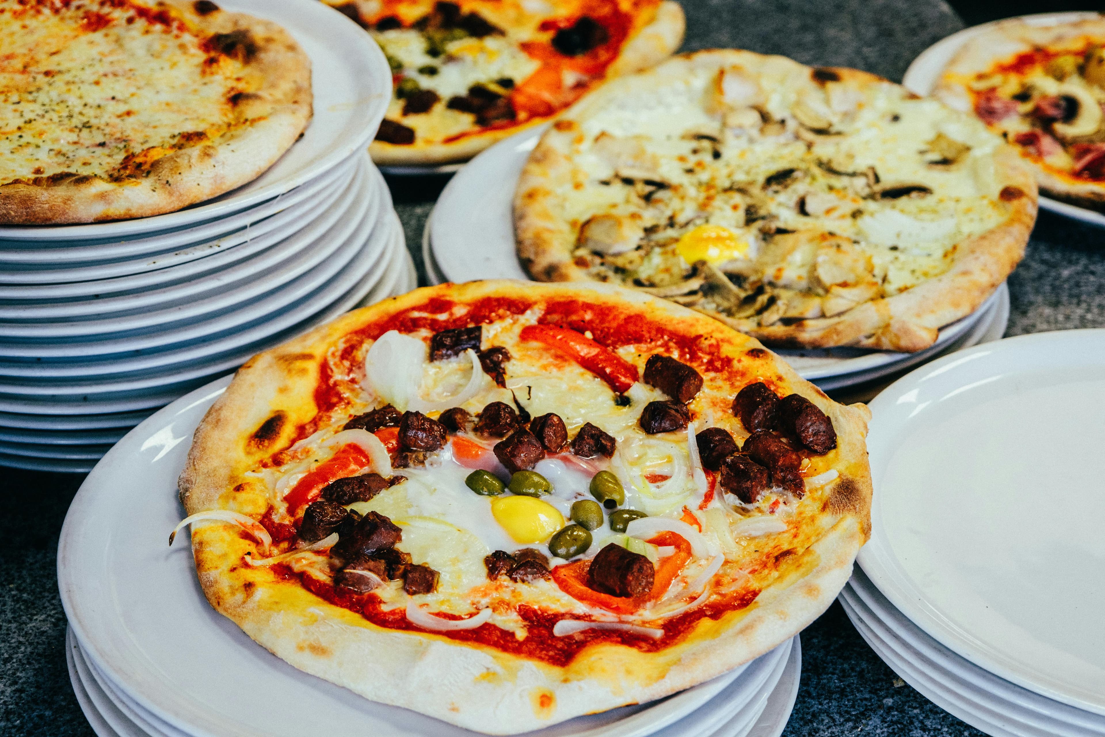 Tailored pizza catering setup